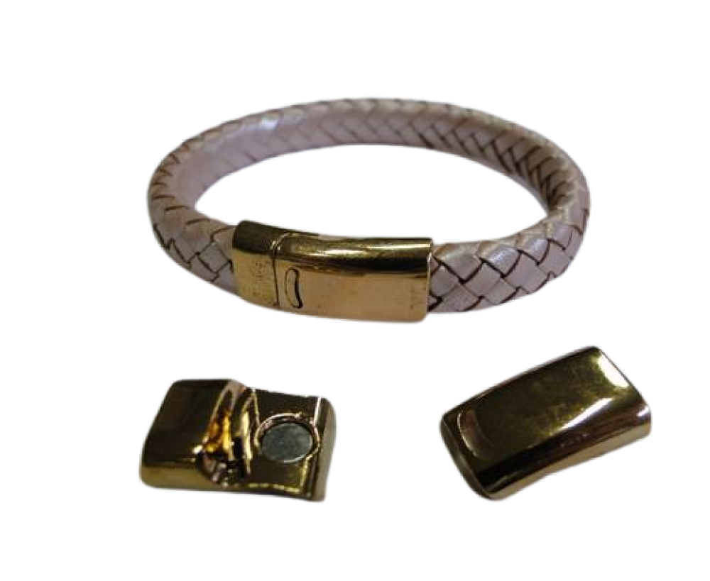 Zamak magnetic clasp: MGL-191 10*2.5mm (Gold)