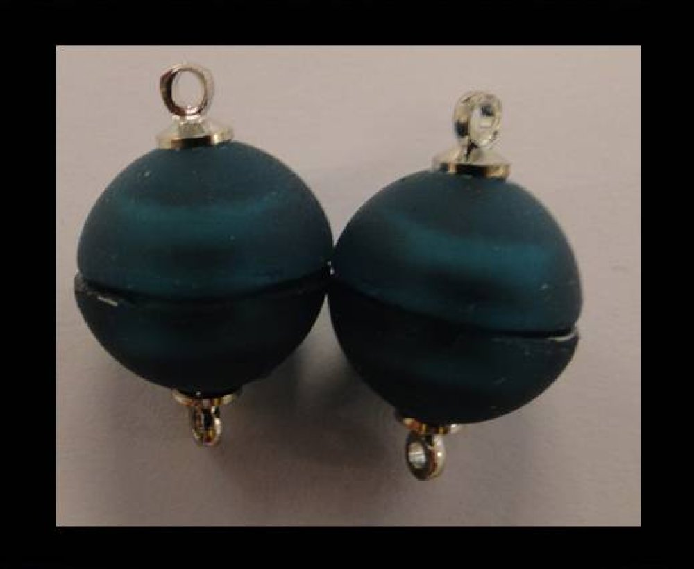 brass magnetic clasp MG28-10mm-Dark Blue