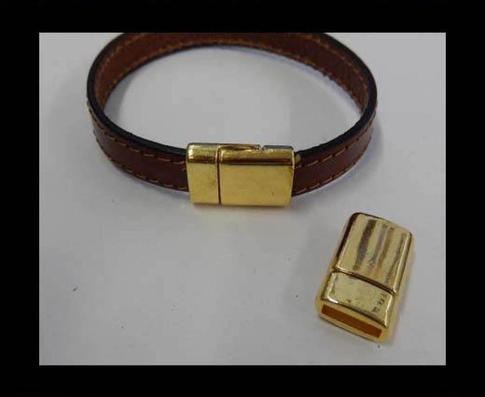 Zamak magnetic clasp: MGL-271 10*2.5mm (Gold)