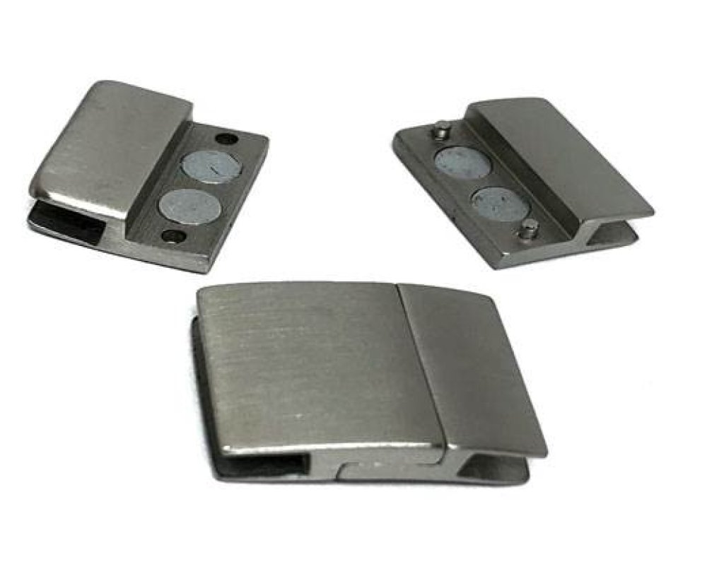 Stainless Steel Magnetic Clasp: MGST-111 20*3,5mm (steel matt)