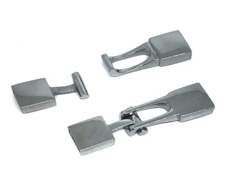 Stainless Steel Hook Clasp: MGST-66 (Steel Matt)