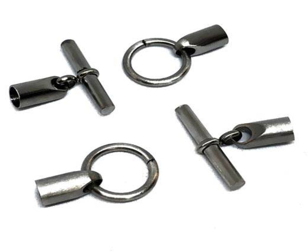 Stainless Steel Toggle Clasp: MGST-274 4mm Steel Matt