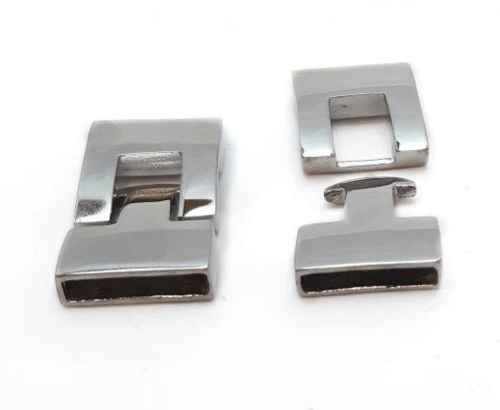 Stainless Steel Hook Clasp,Steel,MGST-90-14*3,5mm