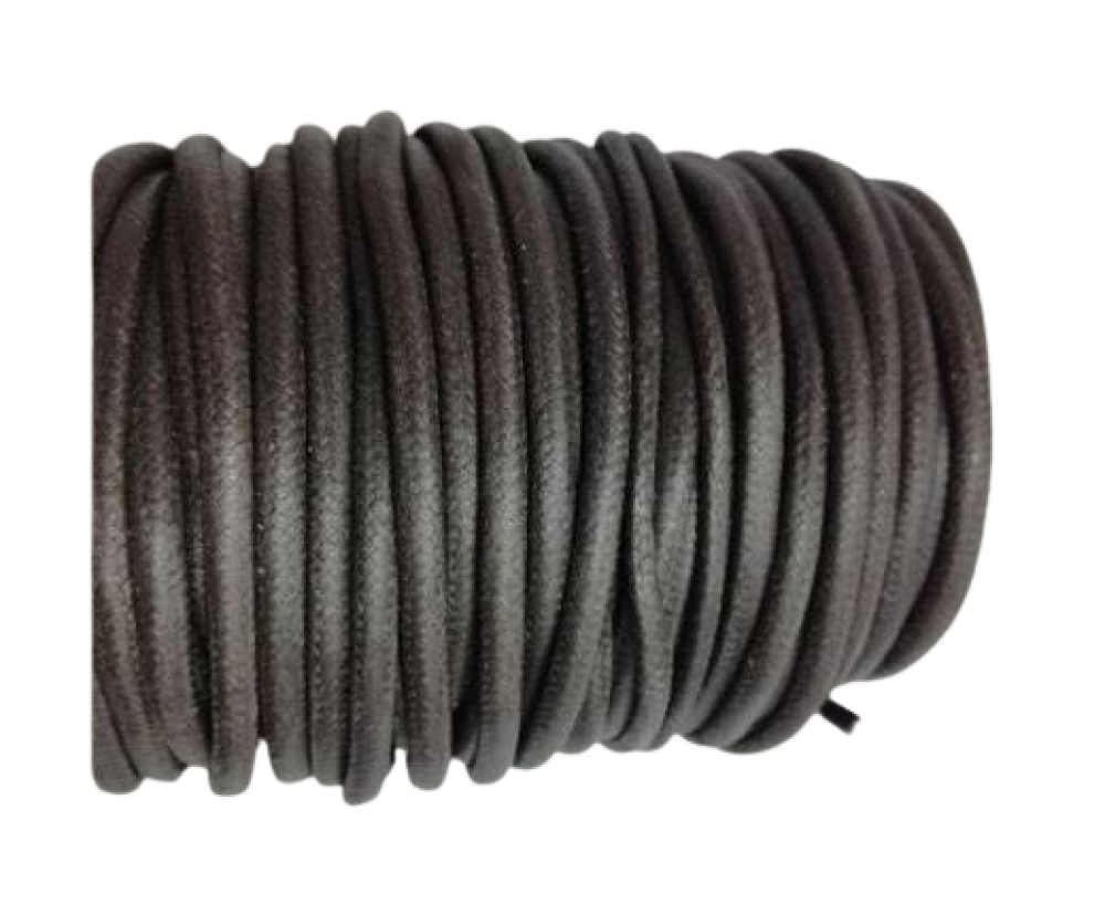 Round Wax Cotton Cords - 4mm - Brown