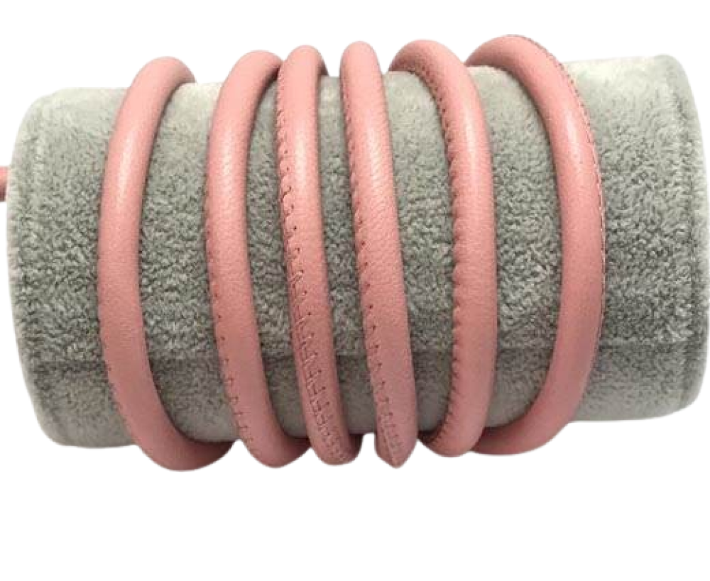 Round stitched nappa leather cord-6mm-Pink(1)