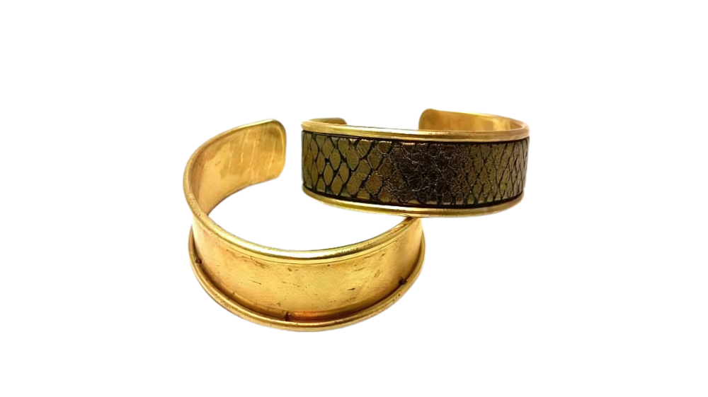 Half Cuff Bracelets -MGL-383-10mm-Gold