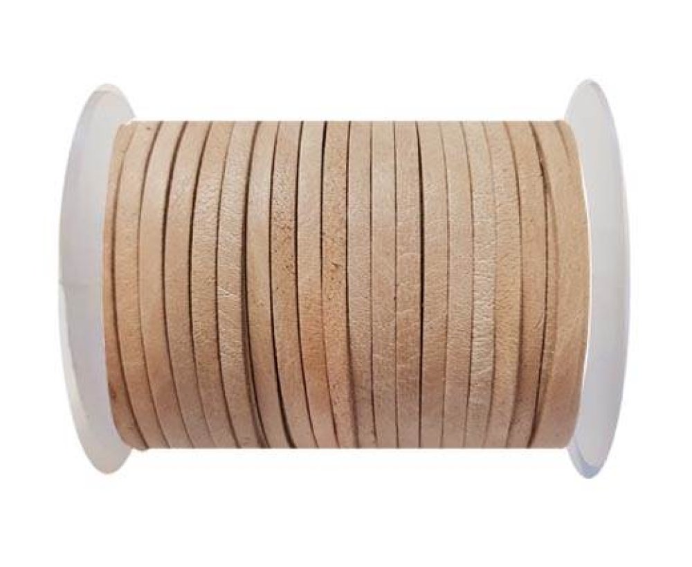 Cowhide Leather Jewelry Cord -3mm-NATURAL