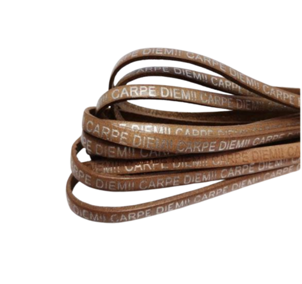 Named-Real Flat Leather-CARPIDIEM-Tortora Silver