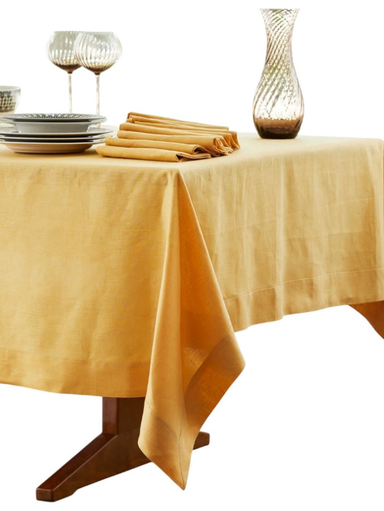 Yellow Waxed Tablecloth