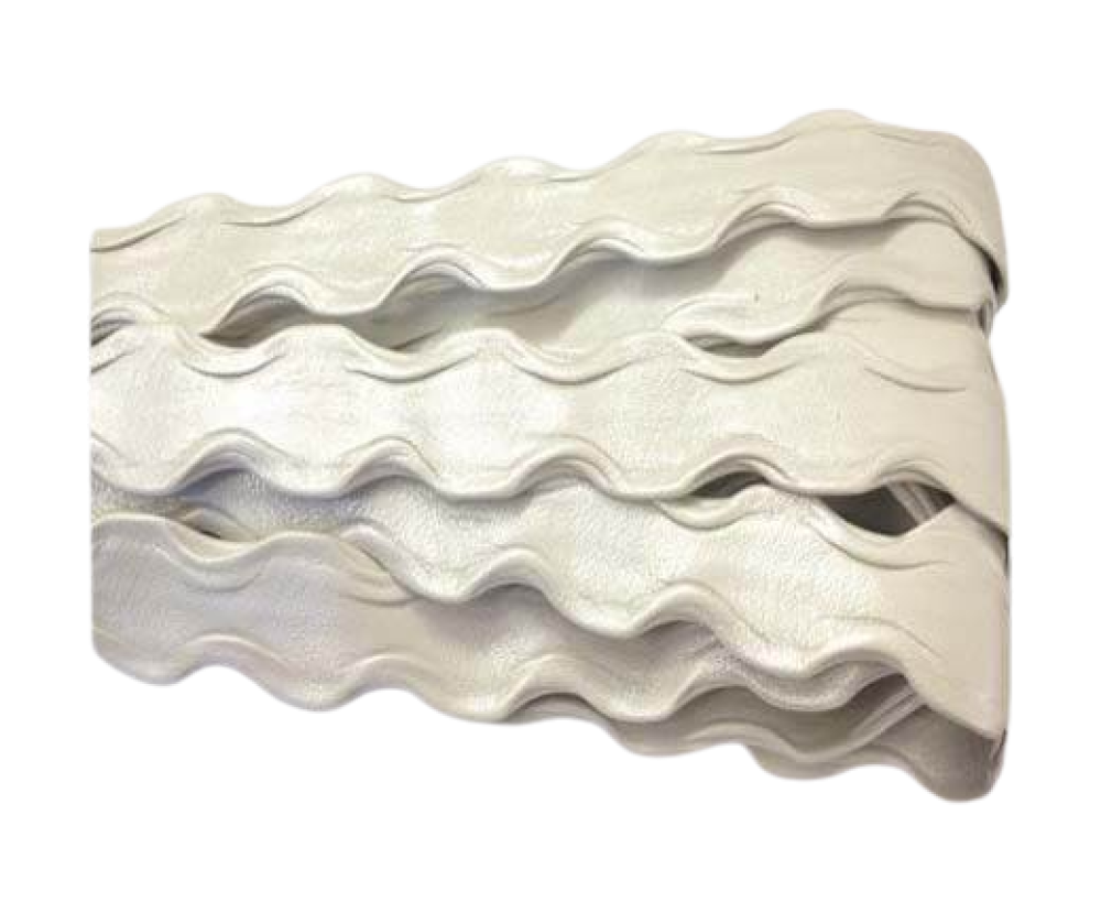 Real Nappa Leather - Wave Style - 20mm-Metallic Pearl