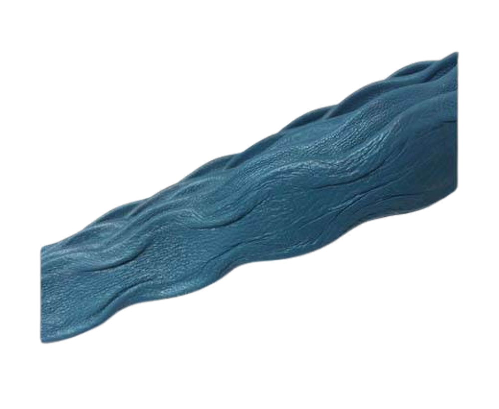 Real Nappa Leather - Wave Style - 20mm - Light blue