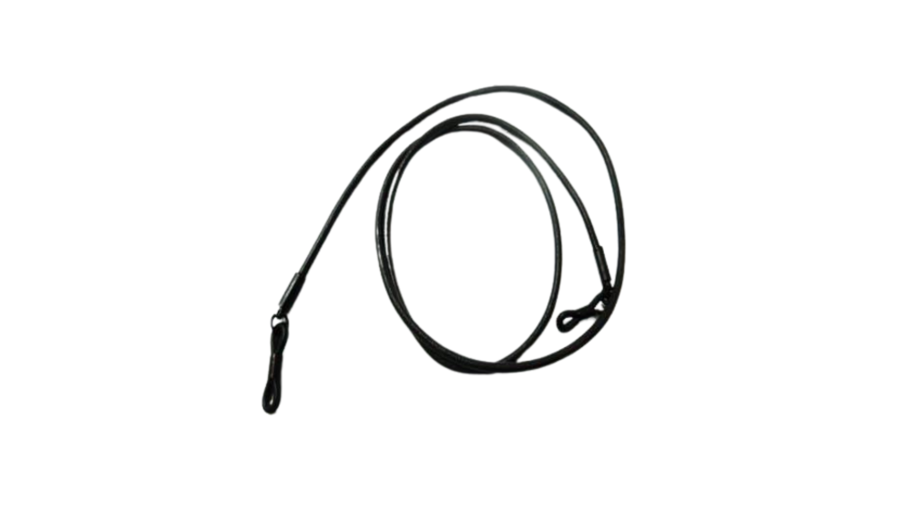 Round Leather Glass Hangers - 3mm -COFFEE BROWN