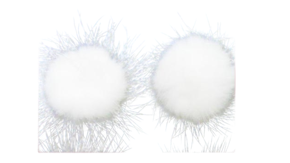 Mink Pom Pom White