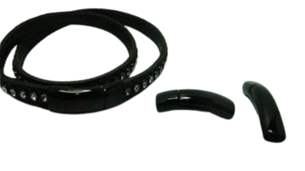 Stainless Steel Magnetic Clasp: MGST-139 6*3.5mm (Black)