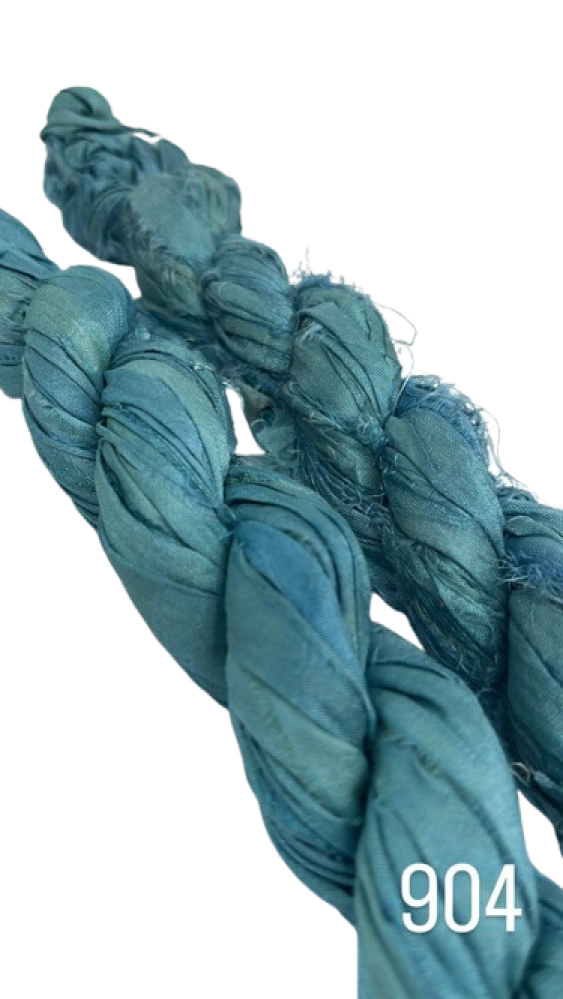 Sari Silk - Teal Blue - 904