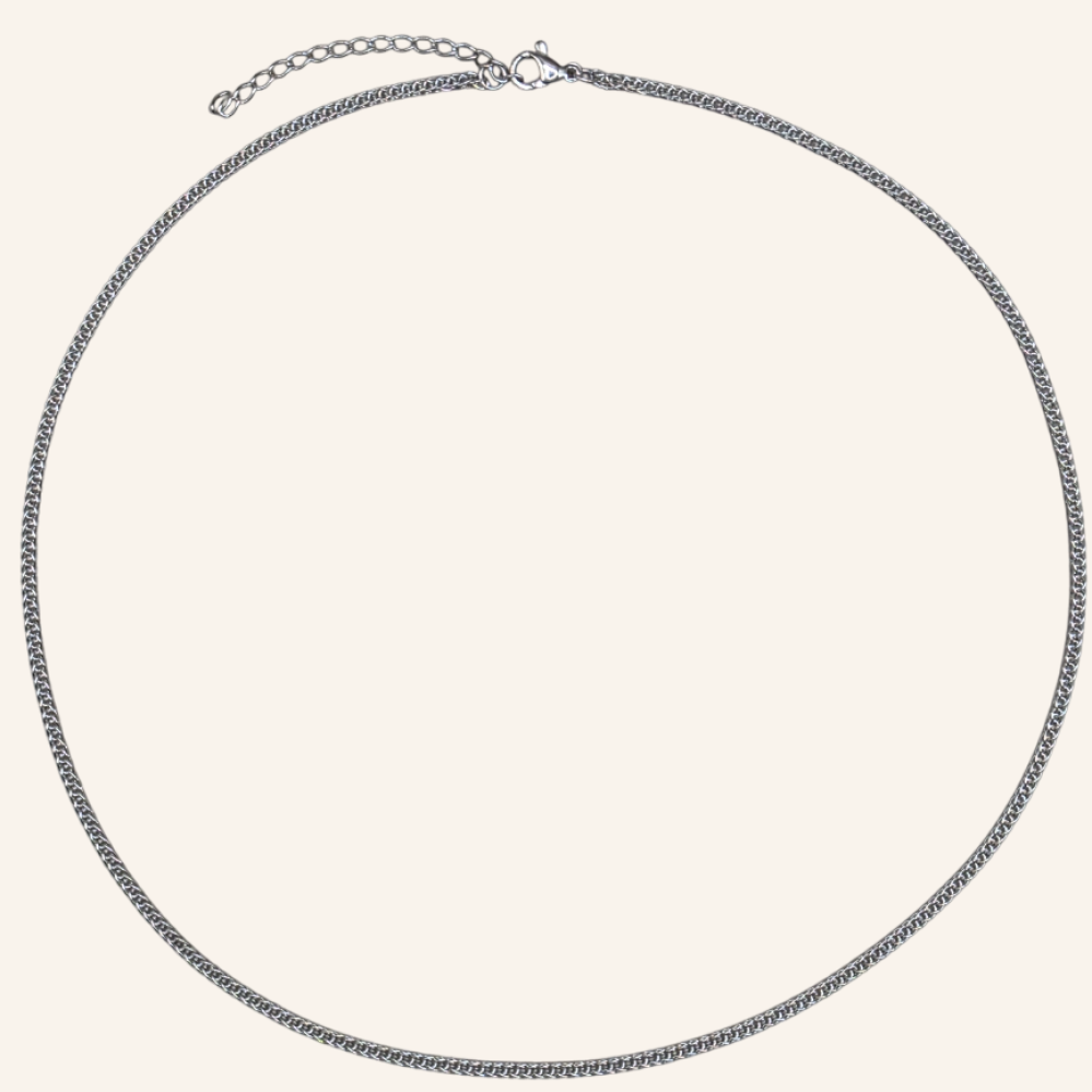 Chopin Chain Necklace - Silver - 1mm - Item 1000