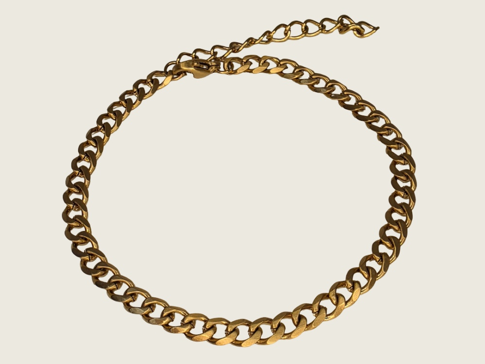 NK Chain Bracelet - Gold - 4mm - Item 983
