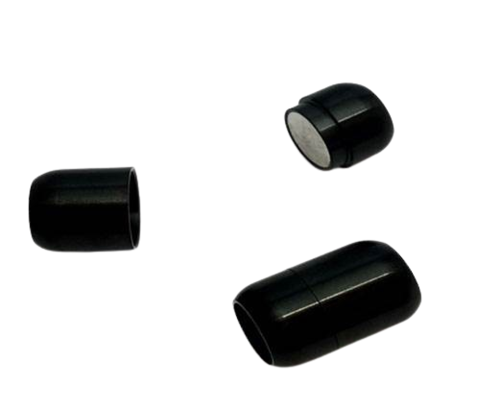 Stainless Steel Magnetic Clasp: MGST 03 10mm (Black Matt)