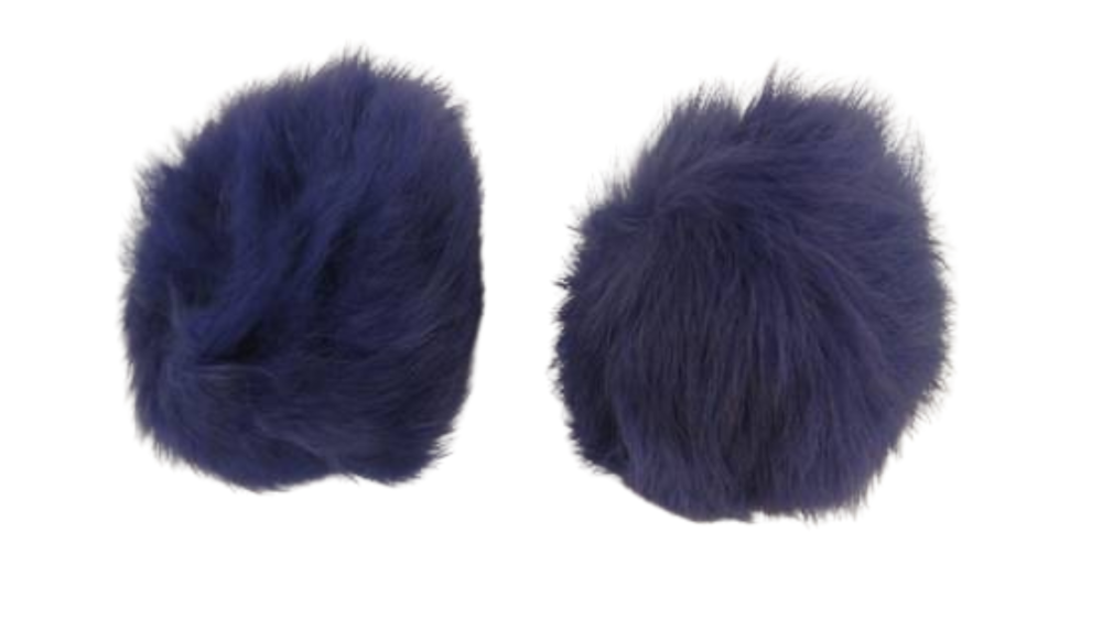 Rabbit Fur Pom Pom-Light Purple-5cms