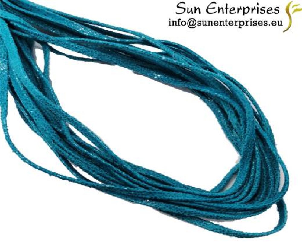 Flat Nappa Leather - 3mm - Raza Aquamarine