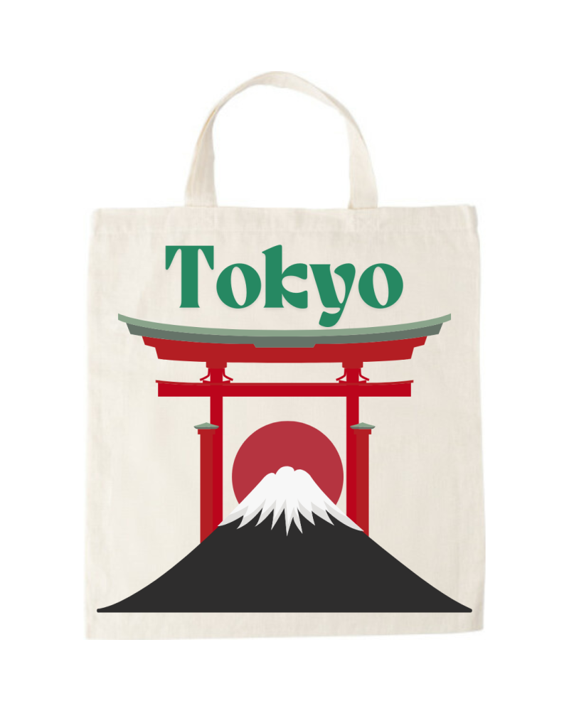 Cotton Tote Bag - Tokyo Style