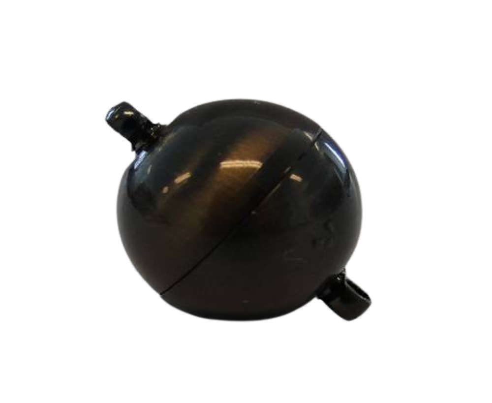 brass Magnetic clasp MG1-12mm-Shinny Gun Metal