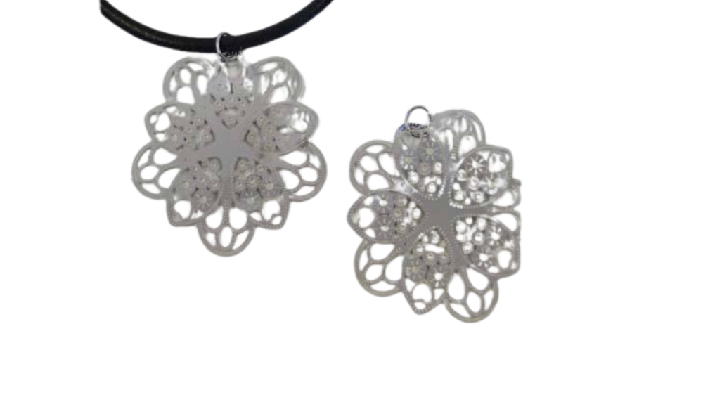 Stainless Steel Pendant: SSP-577 39mm (Steel)