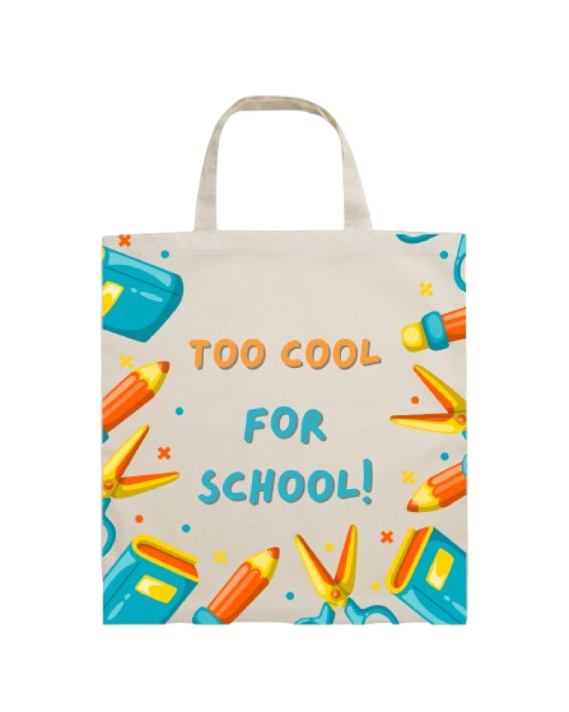 Cotton Tote Bag - School