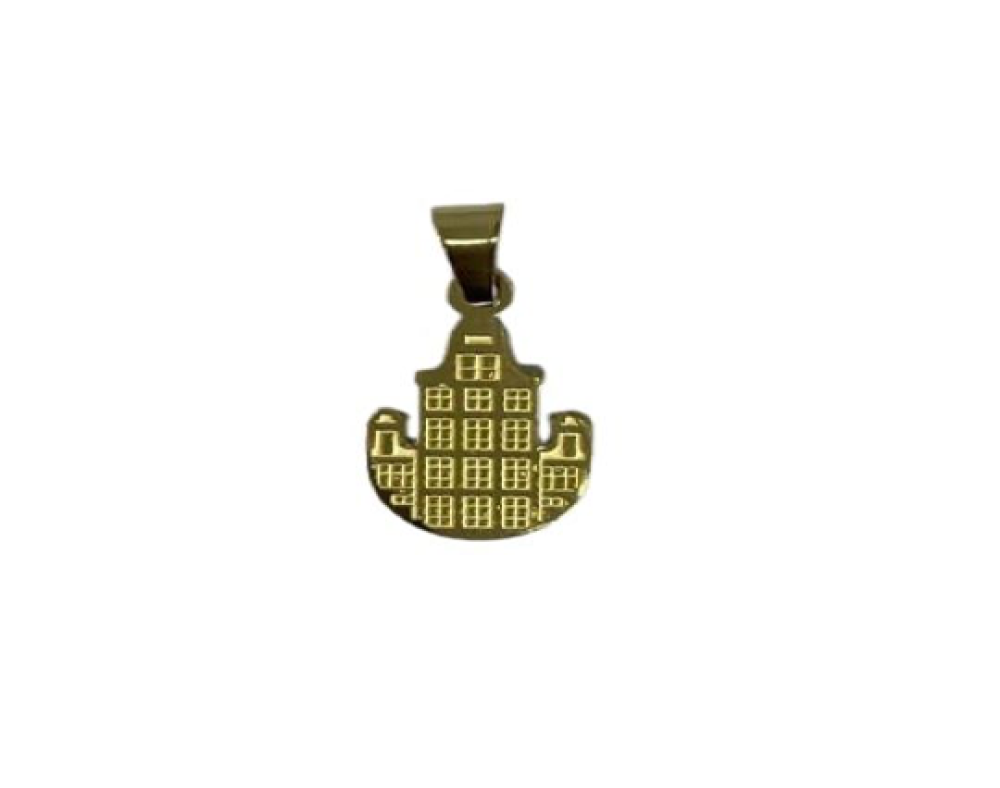 Stainless Steel Pendant: SSP 1003 (Gold) Building