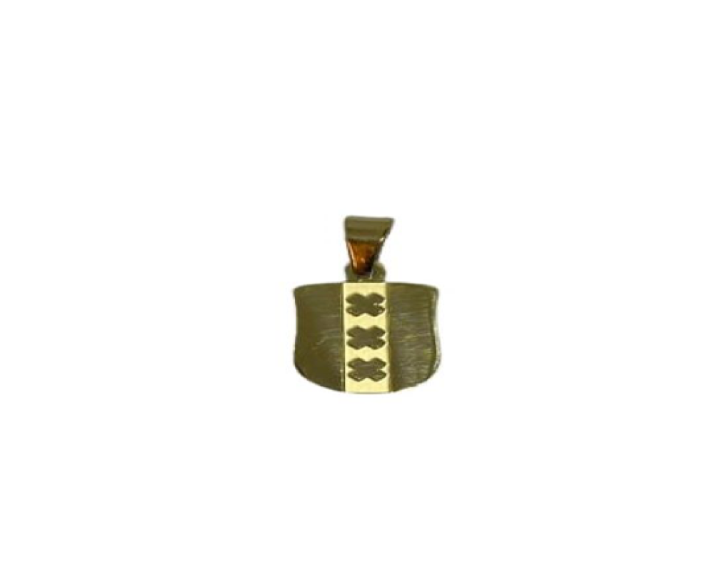 Stainless Steel Pendant: SSP-1004 15x10mm (Gold Plated)