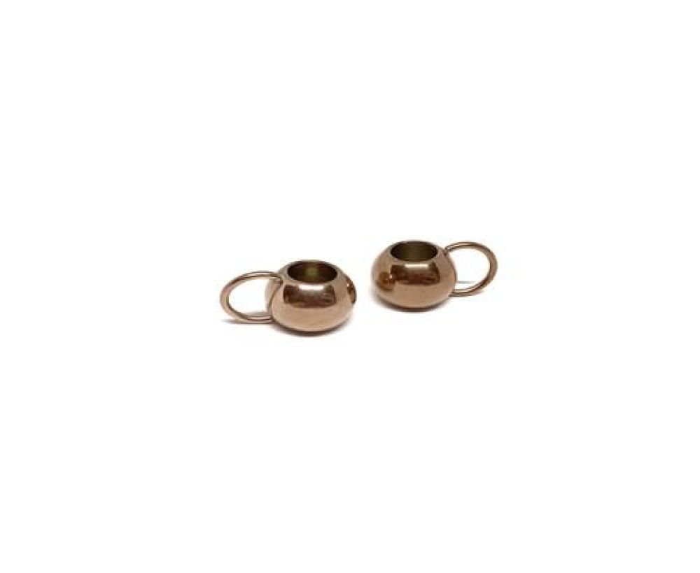Stainless steel part for leather: SSP-207 6mm (Rose Gold)