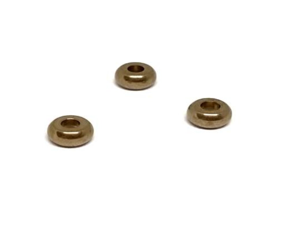 Stainless steel part for round leather: SSP-37 1mm (Gold)