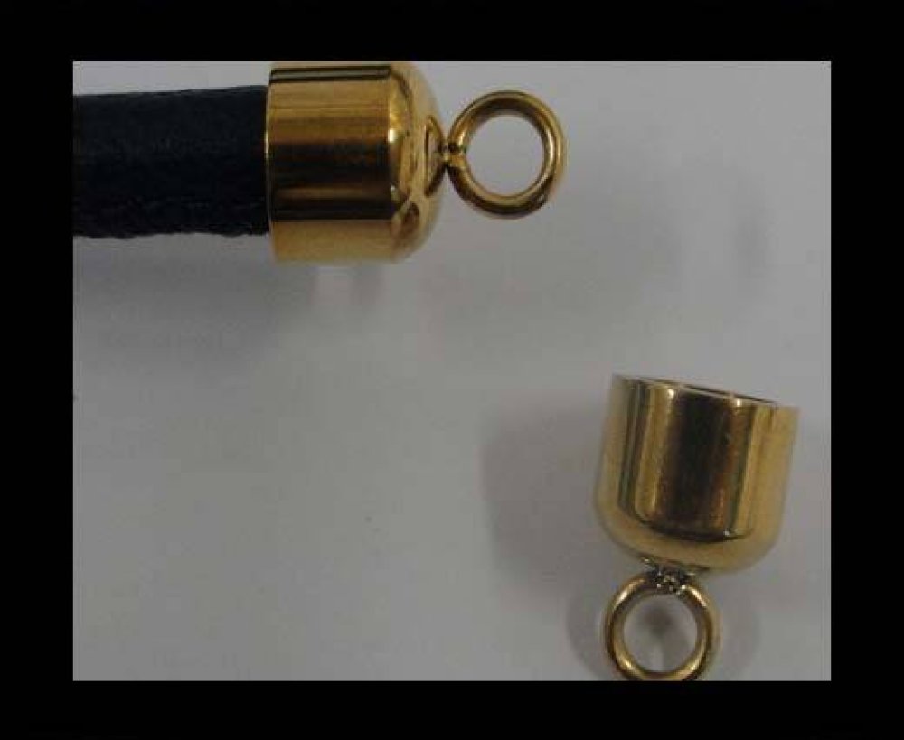 Stainless steel part for leather SSP-585-6MM-Gold