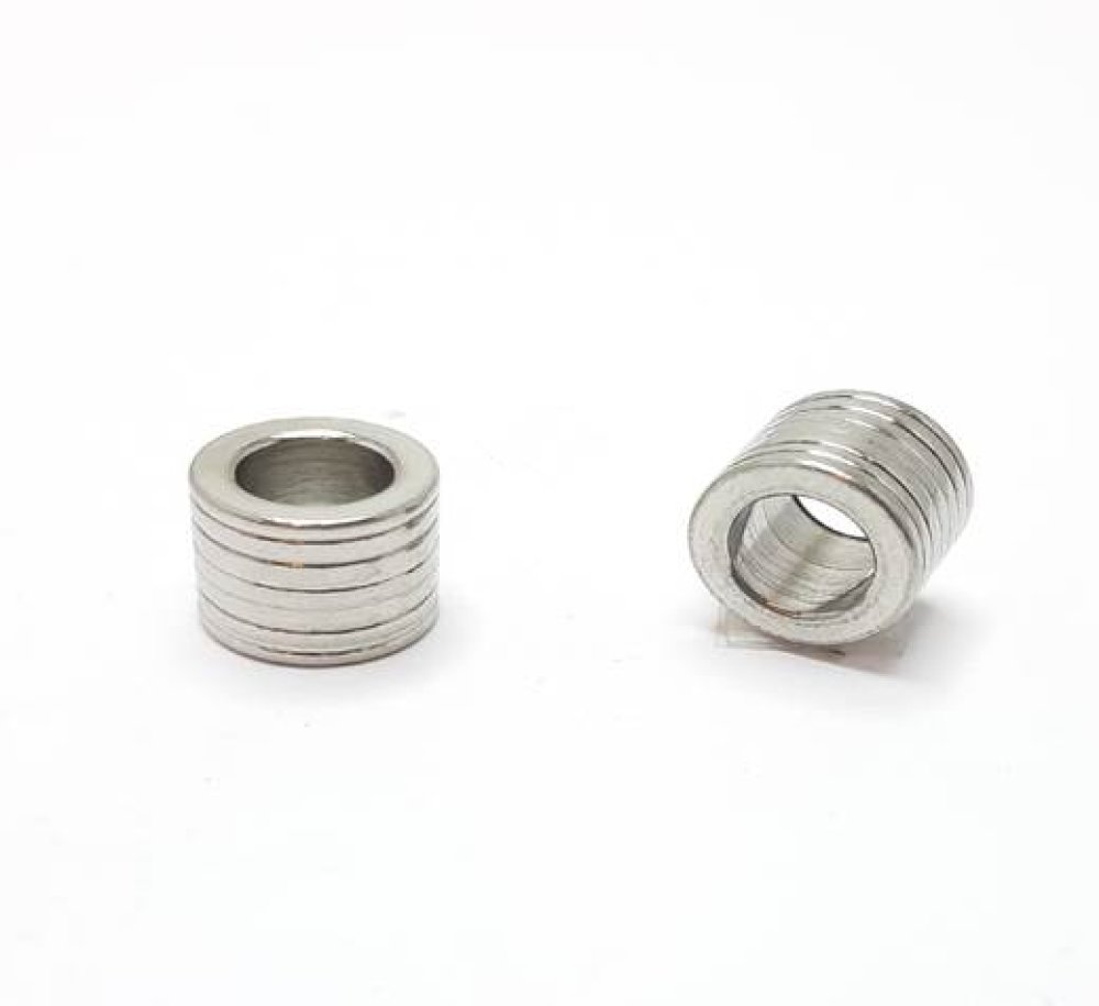 Stainless steel part for leather: SSP-778 6.2mm (steel)