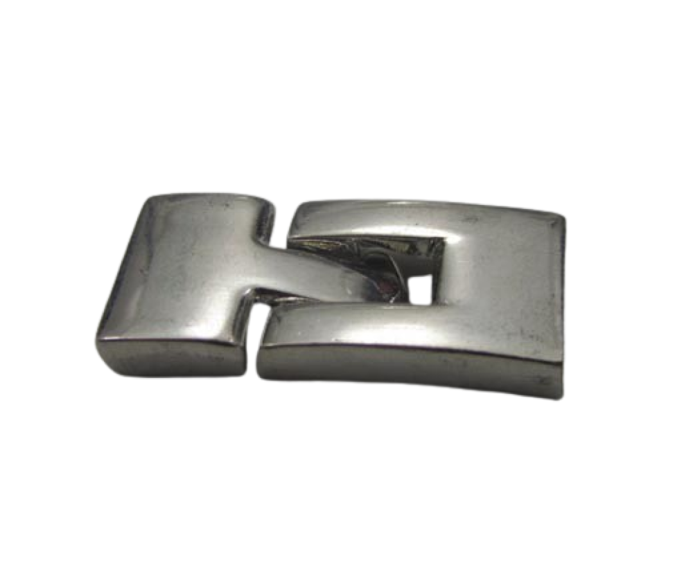 Zamak Hook clasp-ZAML22-14x2.5mm-steel