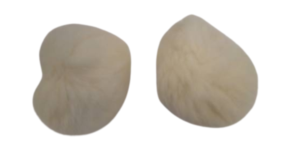 Rabbit Fur Pom Pom-White-5cms