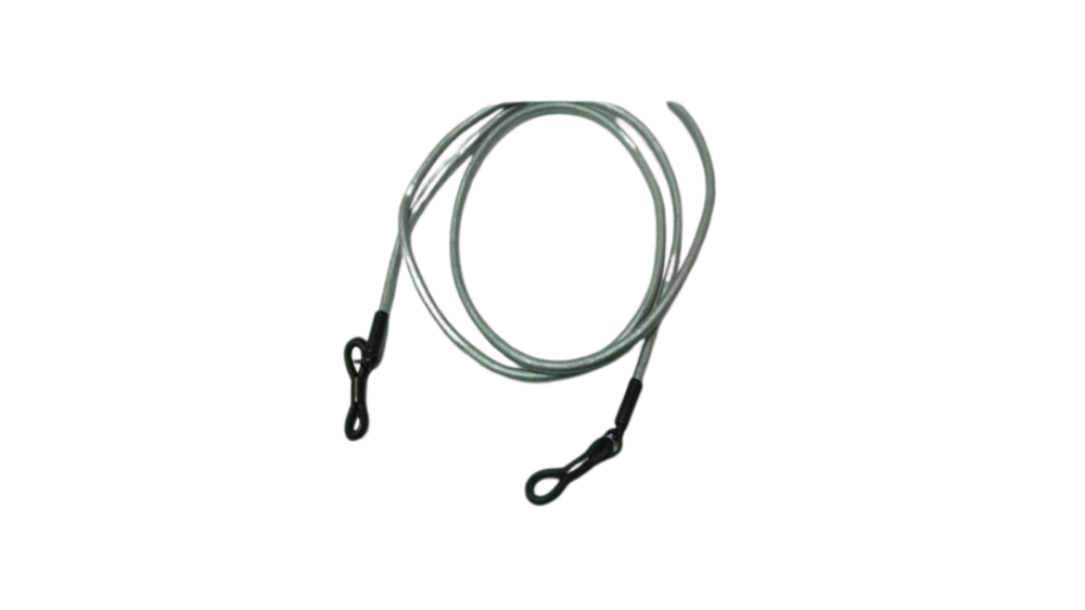 Round Leather Glass Hangers - 3mm -METALLIC SILVER