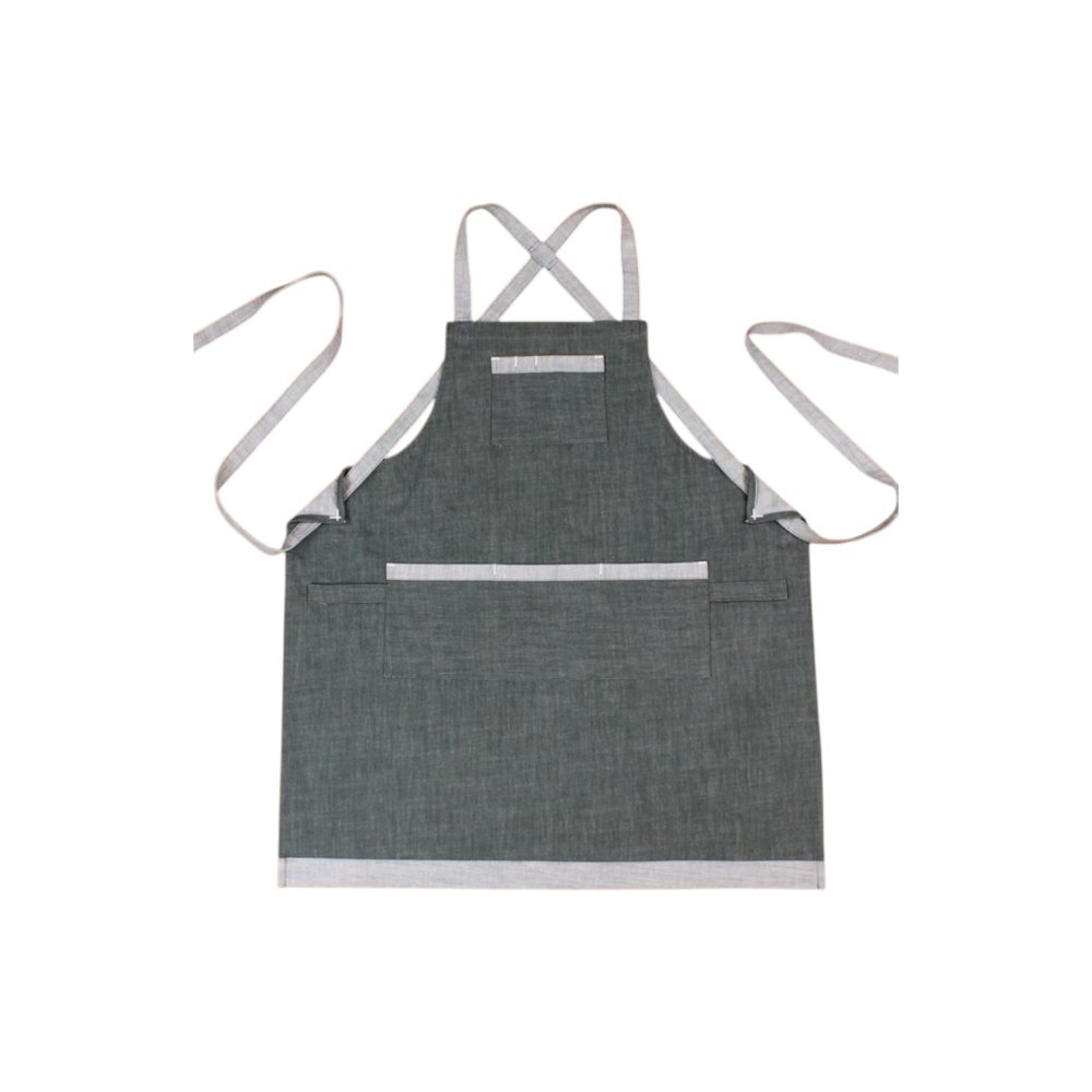 Grey Cotton Apron