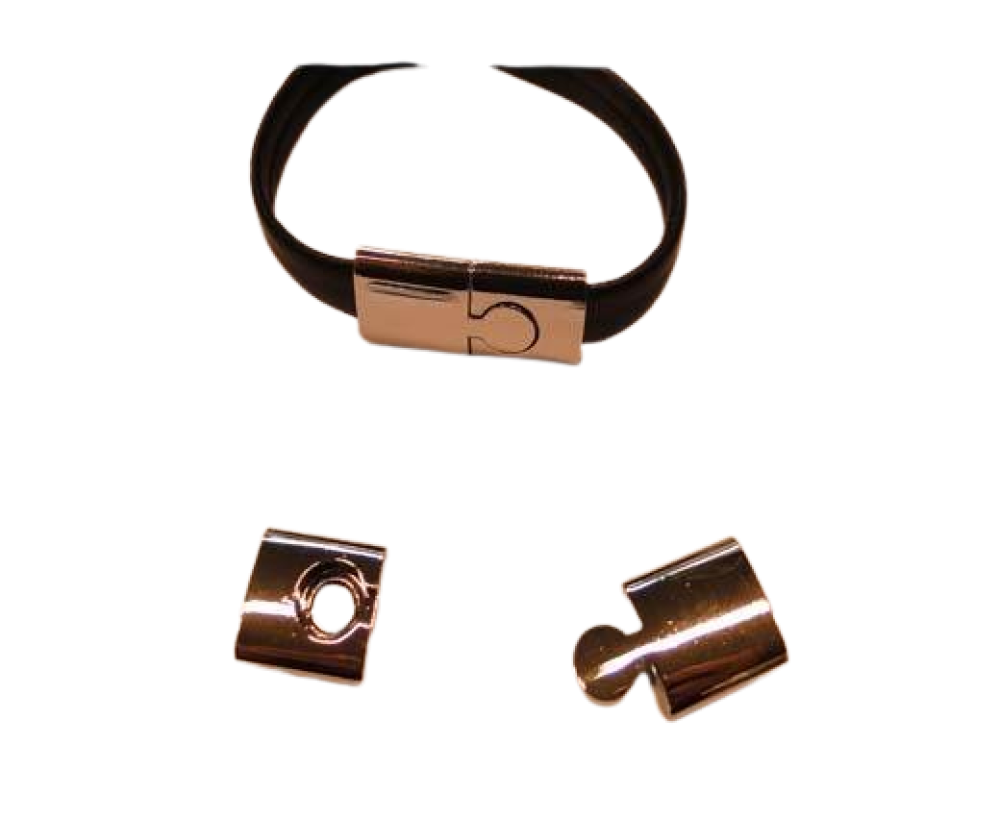 Zamak magnetic clasp: MGL-156 11*3mm (rose gold)