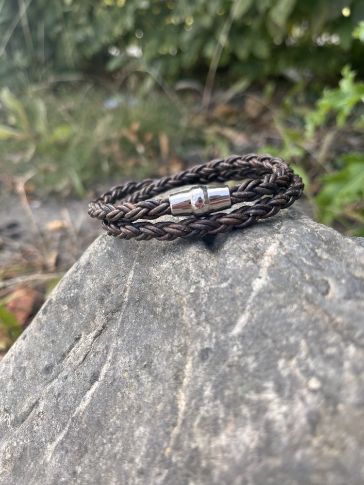 Hawaii Bolo Braided Leather Bracelet - Style 152