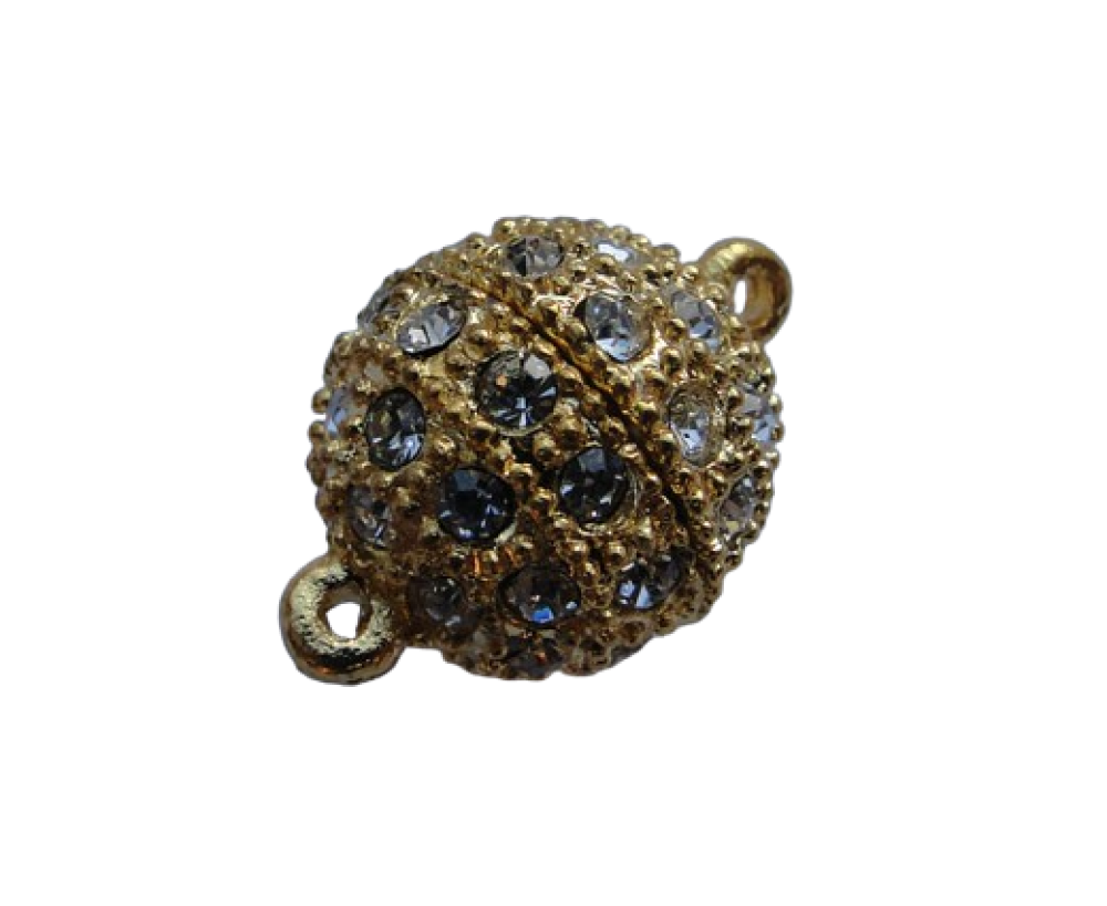 brass Magnetic clasp MG2-10mm-Gold