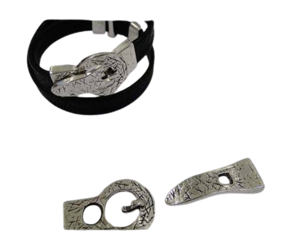 Zamak magnetic clasp: MGL-277 10*3mm (Antique Silver)