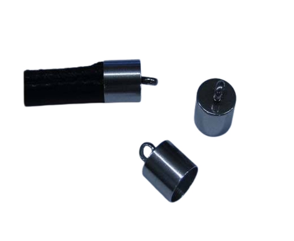 Stainless steel end cap: SSP195 6MM (black)