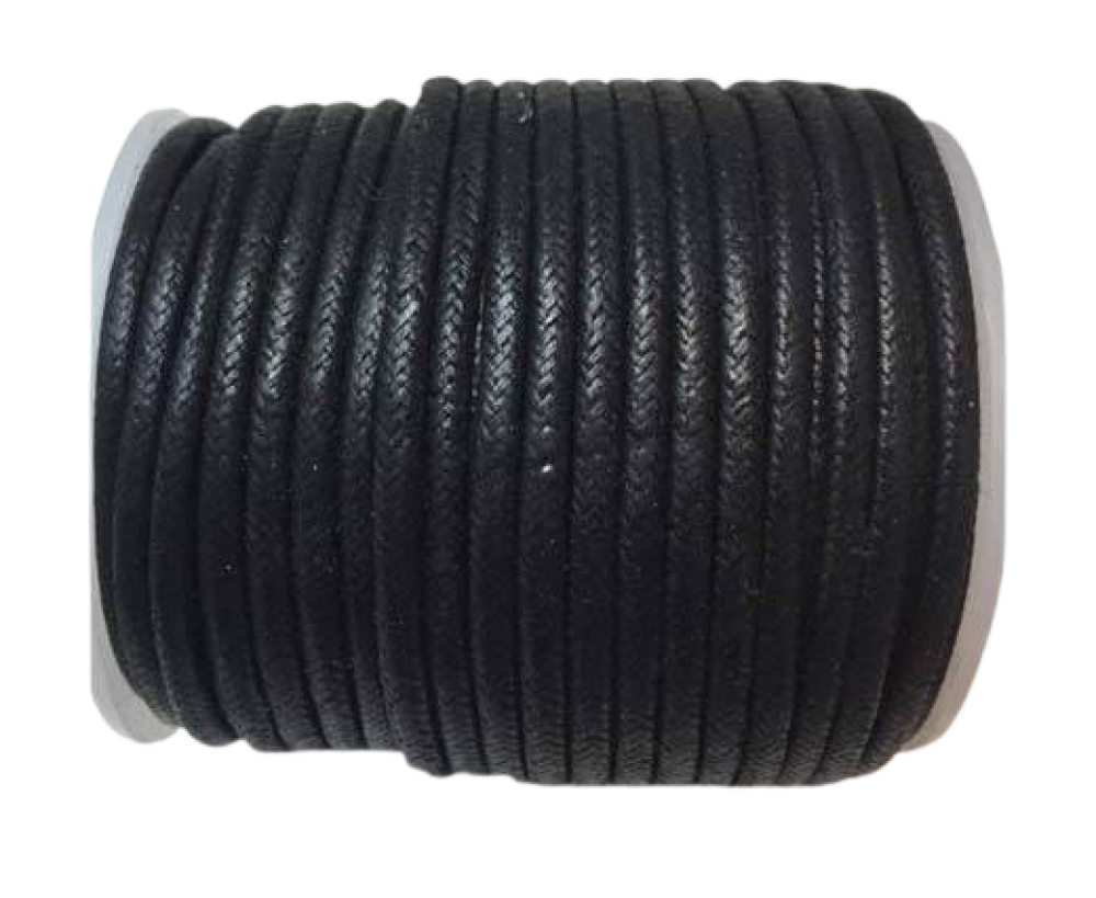 Wax Cotton Cords - 1,5mm - Black