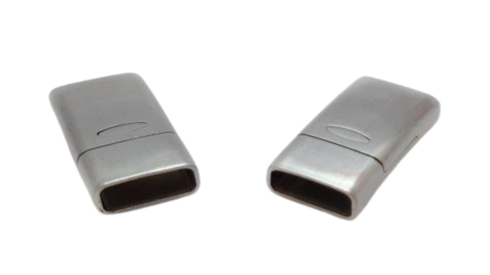 Stainless Steel Magnetic Clasp,Matt,MGST-264-14*6mm