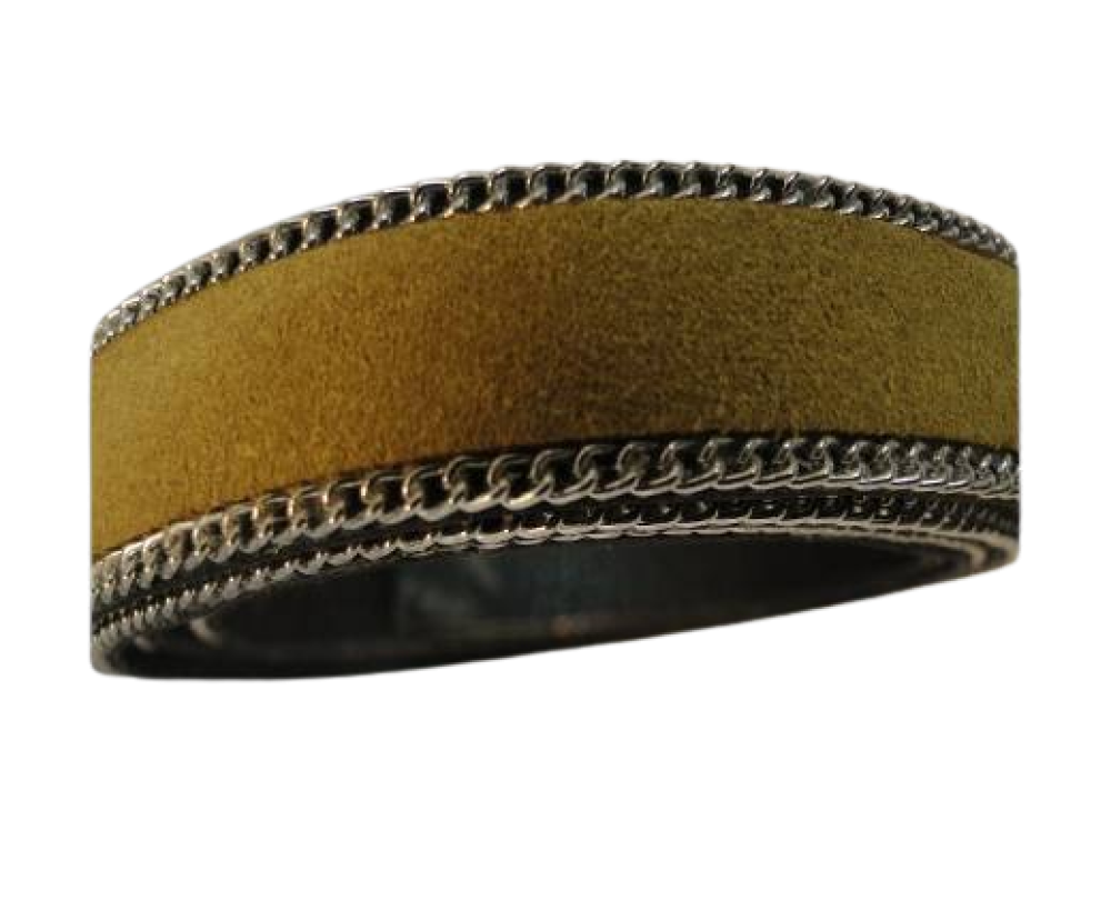 Real Suede Cords-14mm-Yellow