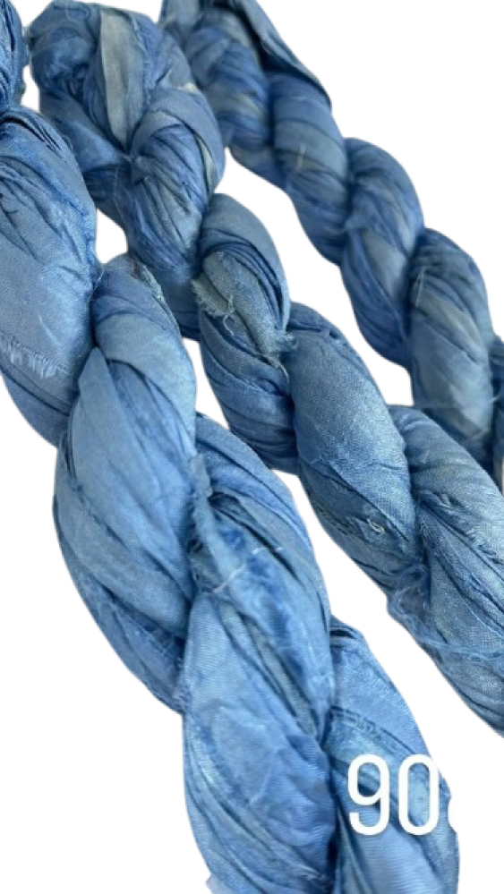 Sari Silk - Ocean Mist Blue - 908