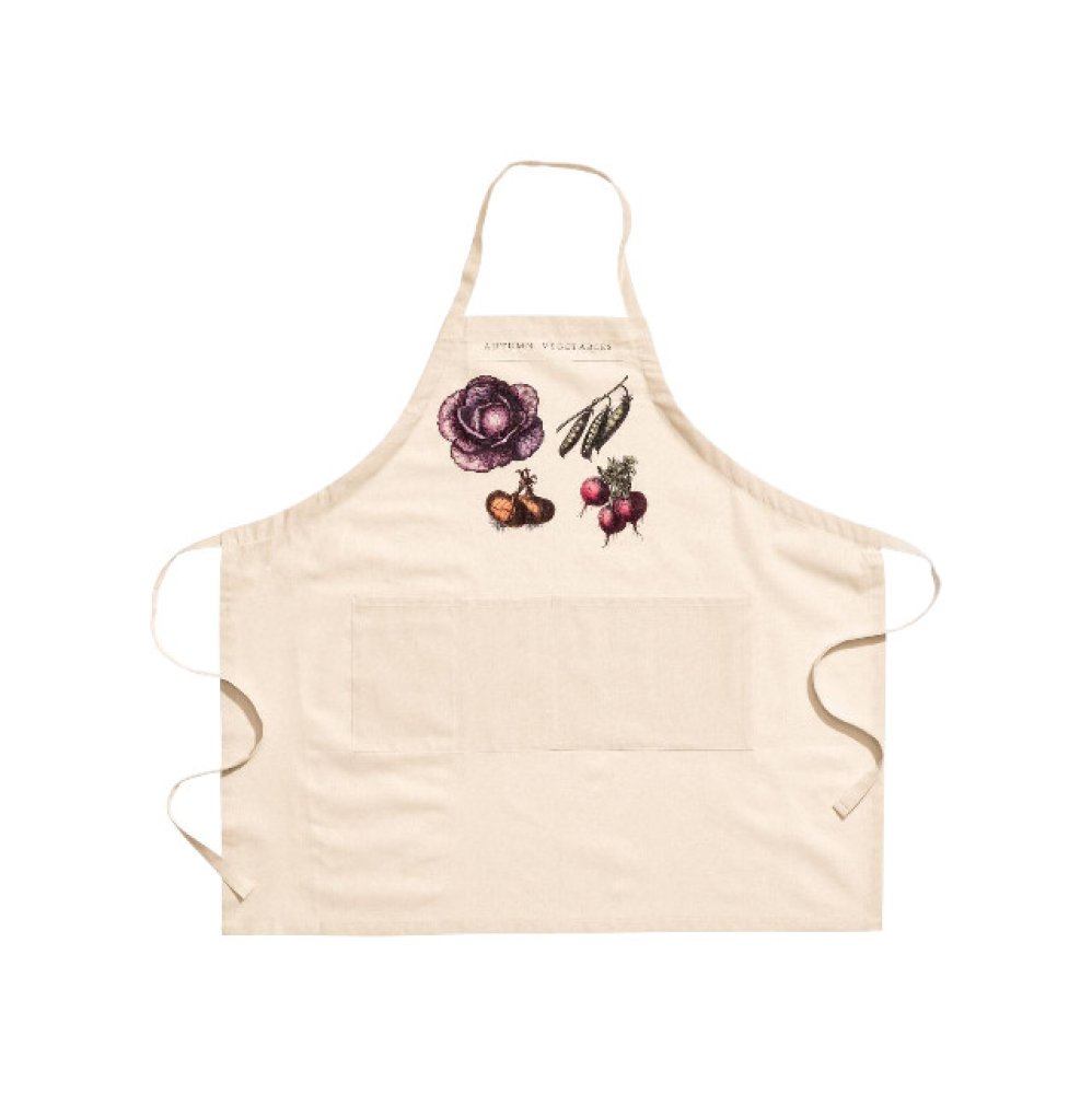 Garden Printed White Apron
