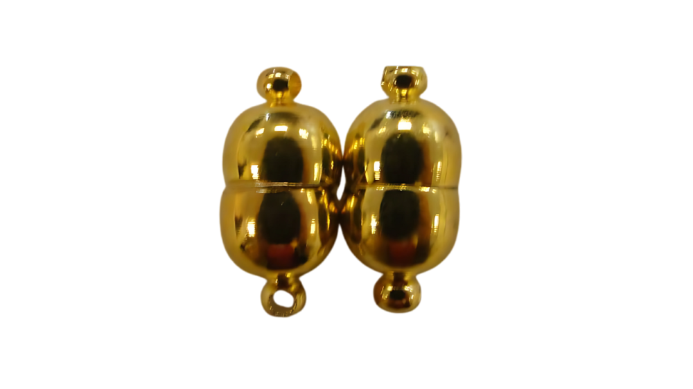 brass Magnetic clasp MG11-8 by 17mm -Gold