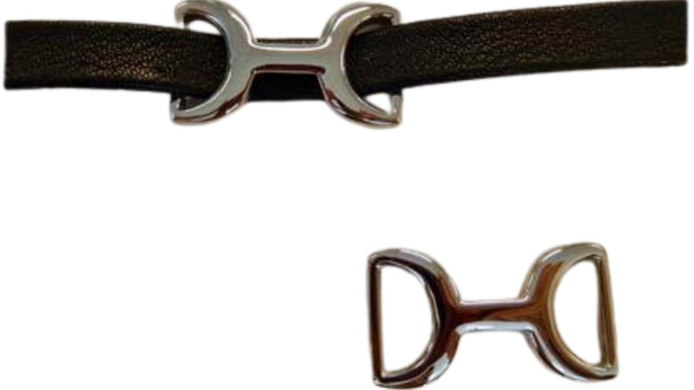 Stainless steel part for leather: SSP-456 14*7mm (Steel)